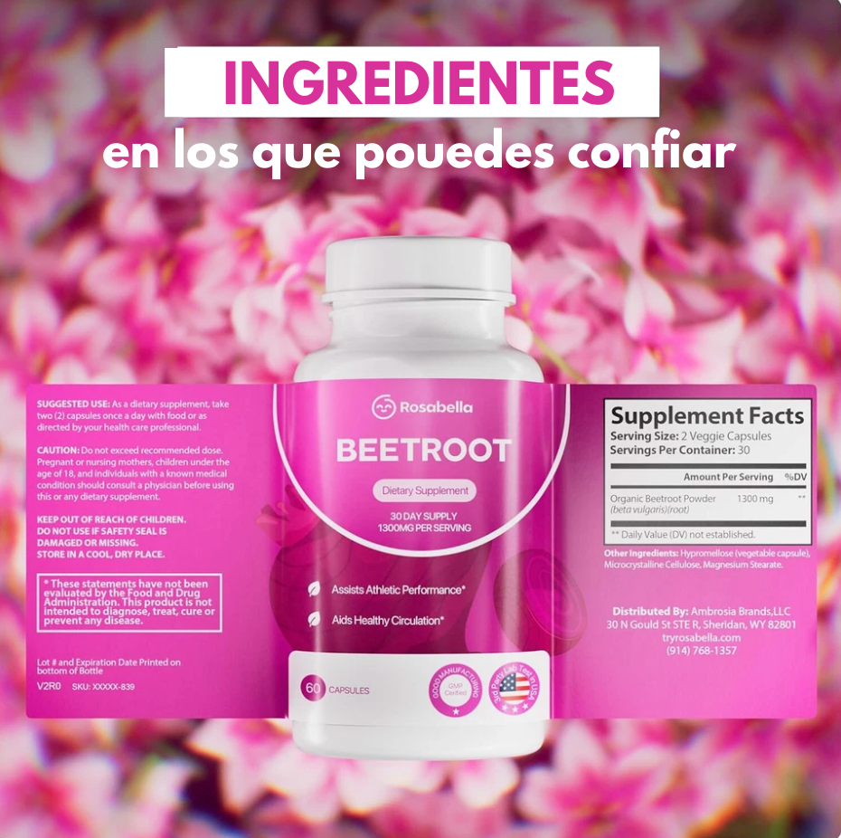 BeetRoot® – Cápsulas de Remolacha para el Bienestar Diario y Apoyo Natural