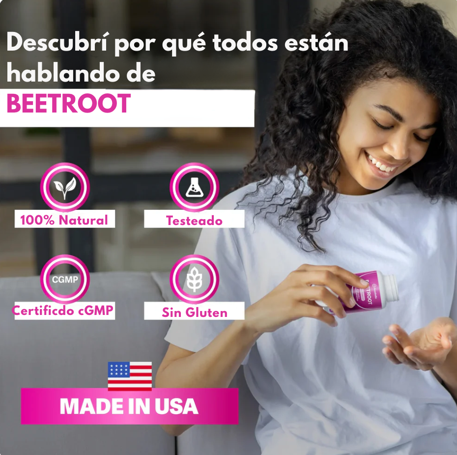 BeetRoot® – Cápsulas de Remolacha para el Bienestar Diario y Apoyo Natural