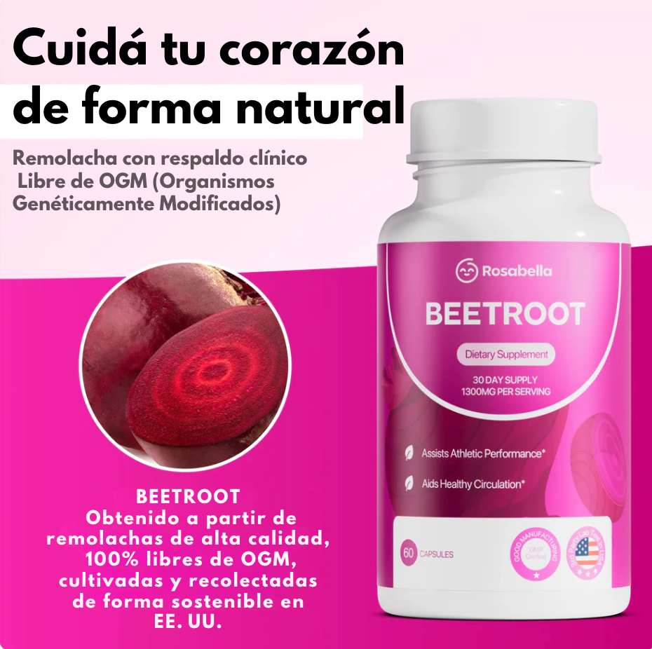 BeetRoot® – Cápsulas de Remolacha para el Bienestar Diario y Apoyo Natural