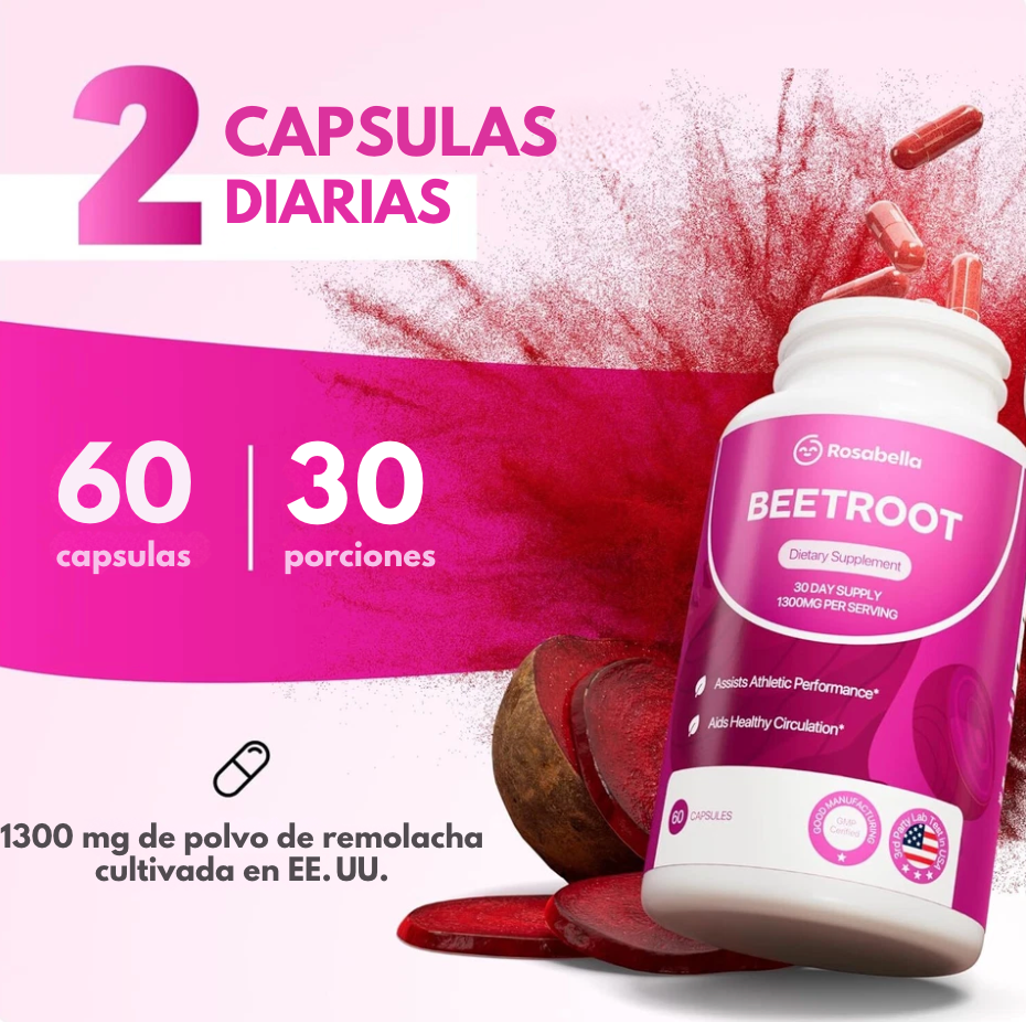 BeetRoot® – Cápsulas de Remolacha para el Bienestar Diario y Apoyo Natural