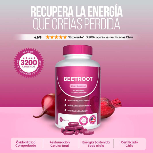 BeetRoot® – Cápsulas de Remolacha para el Bienestar Diario y Apoyo Natural