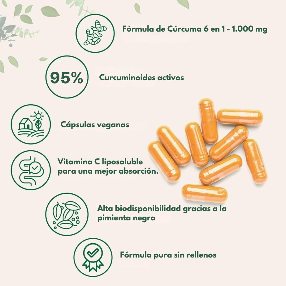 Turmeric Curcuma Ultra Bio - Apoyo integral al bienestar