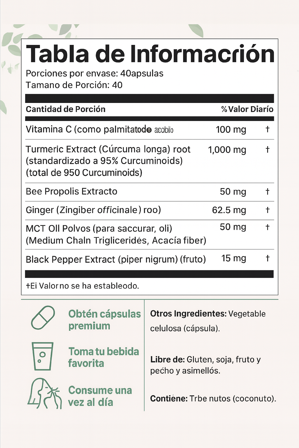Turmeric Curcuma Ultra Bio - Apoyo integral al bienestar