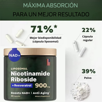 Suplemento NAD+ - Ribósido de Nicotinamida Liposomal