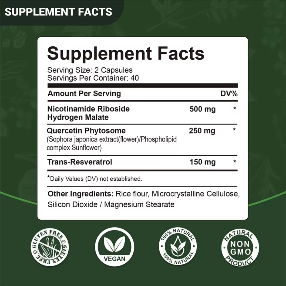 Suplemento NAD+ - Ribósido de Nicotinamida Liposomal